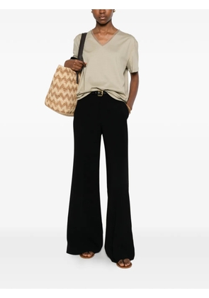 Fabiana Filippi V-neck short-sleeve T-shirt - Neutrals