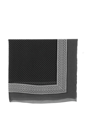 Ermanno Scervino Foulard geometric-print scarf - Black