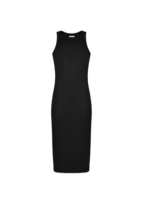 Pangaia ribbed racer-back dress - Black