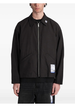Maison MIHARA YASUHIRO logo-patch zip-up jacket - Black