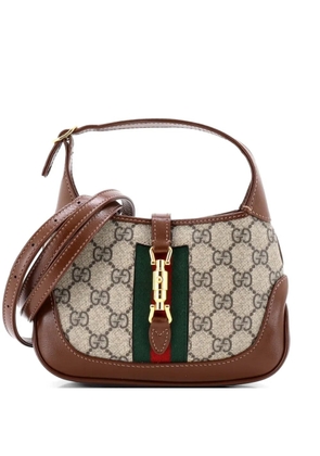 Gucci Pre-Owned Jackie 1961 GG Coated Canvas Mini hobo bag - Brown