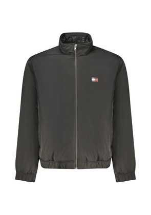 Tommy Hilfiger logo-patch zip-up jacket - Black