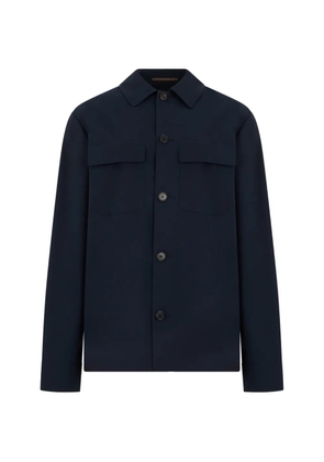slowear button-up shirt jacket - Blue