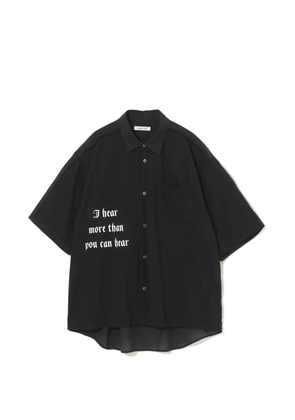 Undercover slogan-print shirt - Black