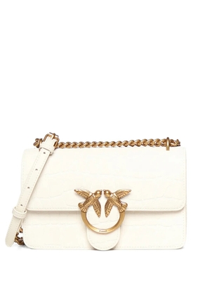 PINKO small croc-effect cross body bag - White