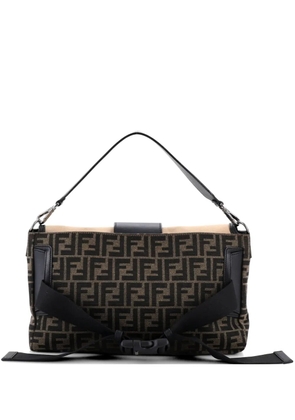 Fendi Pre-Owned Baguette Convertible Belt Bag Zucca Canvas with Canvas and Leather Large shoulder bag - Brown