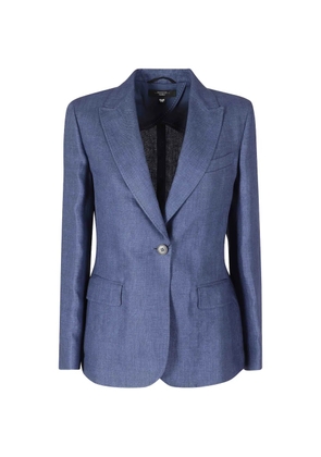 Weekend Max Mara single-breasted linen blazer - Blue