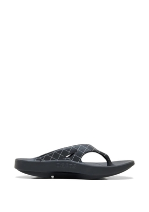 Undercover grid-print sandals - Black