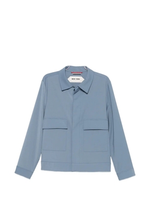 New York Resident flap-pocket shirt jacket - Blue