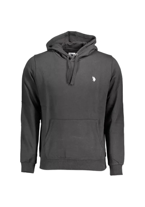 U.S. POLO ASSN. logo-embroidered hoodie - Grey