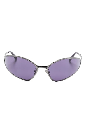 Kuboraum shield-frame sunglasses - Silver
