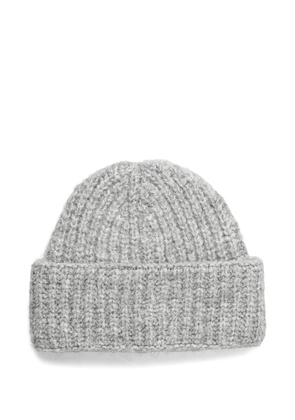 LIU JO ribbed-knit beanie hat - Grey