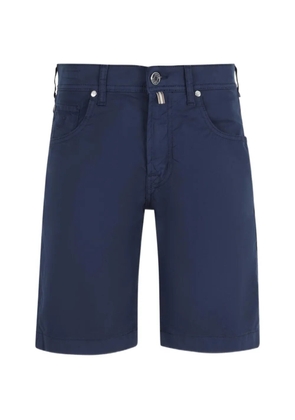 Jacob Cohën logo-patch five-pocket shorts - Blue