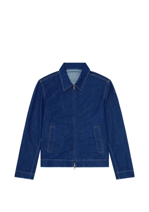 Diesel D-Rohe contrast-stitch denim jacket - Blue