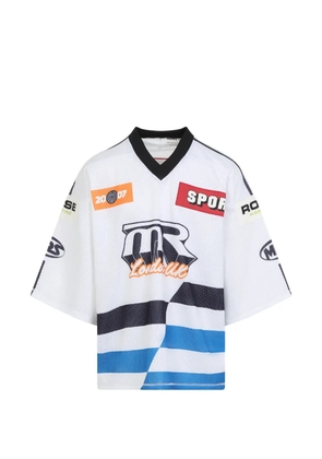 Martine Rose oversized hockey mesh t-shirt - White
