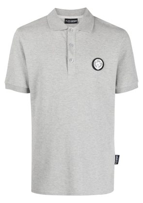 Plein Sport SS Thunder Tiger cotton polo shirt - Grey
