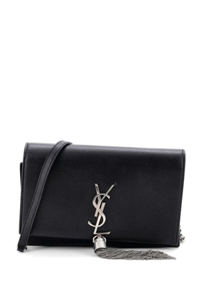 Saint Laurent Pre-Owned Classic Monogram Tassel Grainy Leather Small crossbody bag - Black