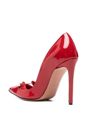 HARDOT patent-finish barbell-detail pumps - Red