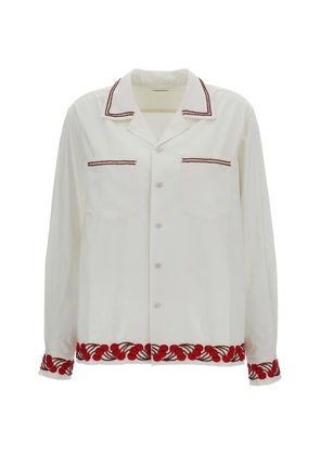 BODE Cherry Lane bead-embellished shirt - Neutrals