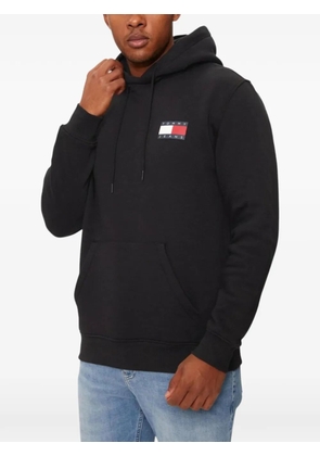 Tommy Jeans logo-patch hoodie - Black