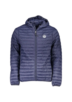 North Sails quilted hooded jacket - Blue