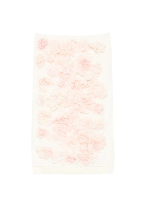 Phisique Du Role floral-appliqué mid skirt - Neutrals
