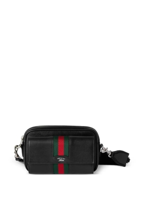 Gucci mini Web Trademark messenger bag - Black