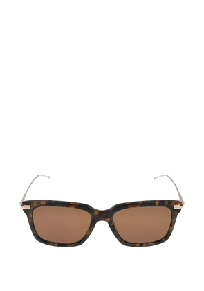 Thom Browne tortoiseshell-effect rectangle-frame sunglasses