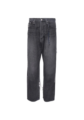 Mastermind Japan patchwork jacquard jeans - Grey