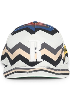 RHUDE Cyril chevron-print baseball cap - White