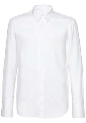 Ferragamo concealed-fastening oxford poplin shirt - White