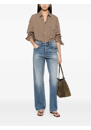 NUMERI faded-effect cotton jeans - Blue