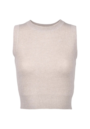 Brunello Cucinelli ribbed-knit top - Neutrals
