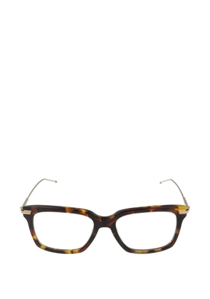 Thom Browne tortoiseshell-effect rectangle-frame glasses