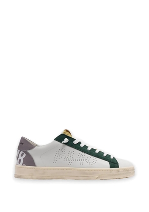 P448 Jack Sweden logo-perforated sneakers - White