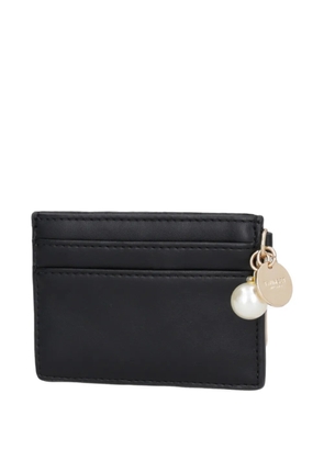 TWINSET faux-pearl charm card holder - Black