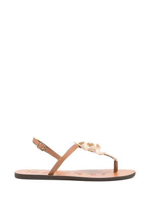 Manebi palm-patch sandals - Brown