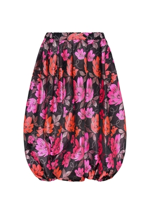 Comme Des Garçons Comme Des Garçons floral-print balloon trousers - Black