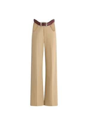 Jean Paul Gaultier open front curves trousers - Neutrals