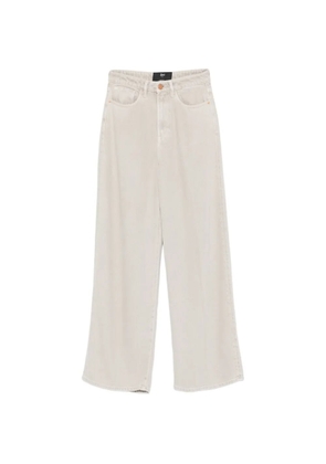 3x1 button-fastening wide-leg jeans - Neutrals