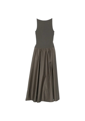 St. Agni backless circle-hem dress - Green