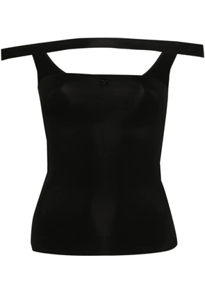 Courrèges Hyperbole off-shoulder top - Black