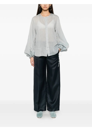 Liviana Conti pressed-crease wide-leg trousers - Blue