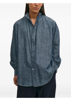 Brooks Brothers x Engineered Garments oversized wing-collar cotton shirt - Blue