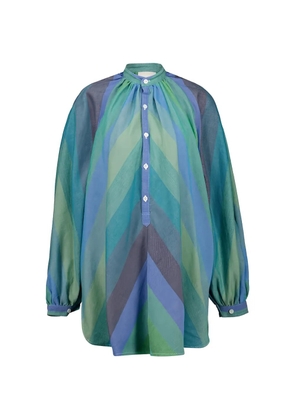 Marrakshi Life Touareg striped tunic - Blue