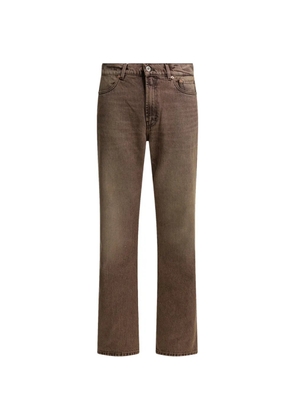 OUR LEGACY logo-patch jeans - Brown