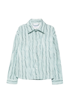 Bonsai crinkled-effect shirt jacket - Blue