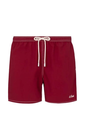 MC2 Saint Barth Patmos contrast-stitch swim shorts - Red