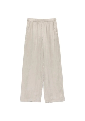 Emporio Armani elasticated-waist wide-leg trousers - Neutrals