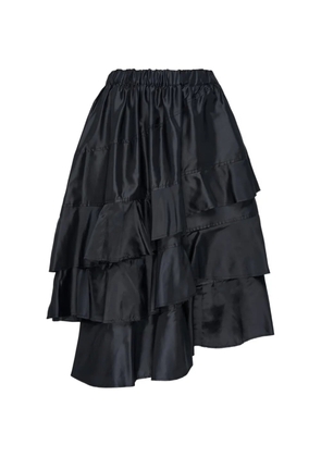 Comme Des Garçons Black ruffle-tiered asymmetrical skirt